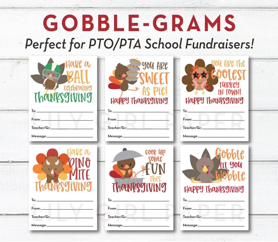 Free Printable Gobble Gram Templates
