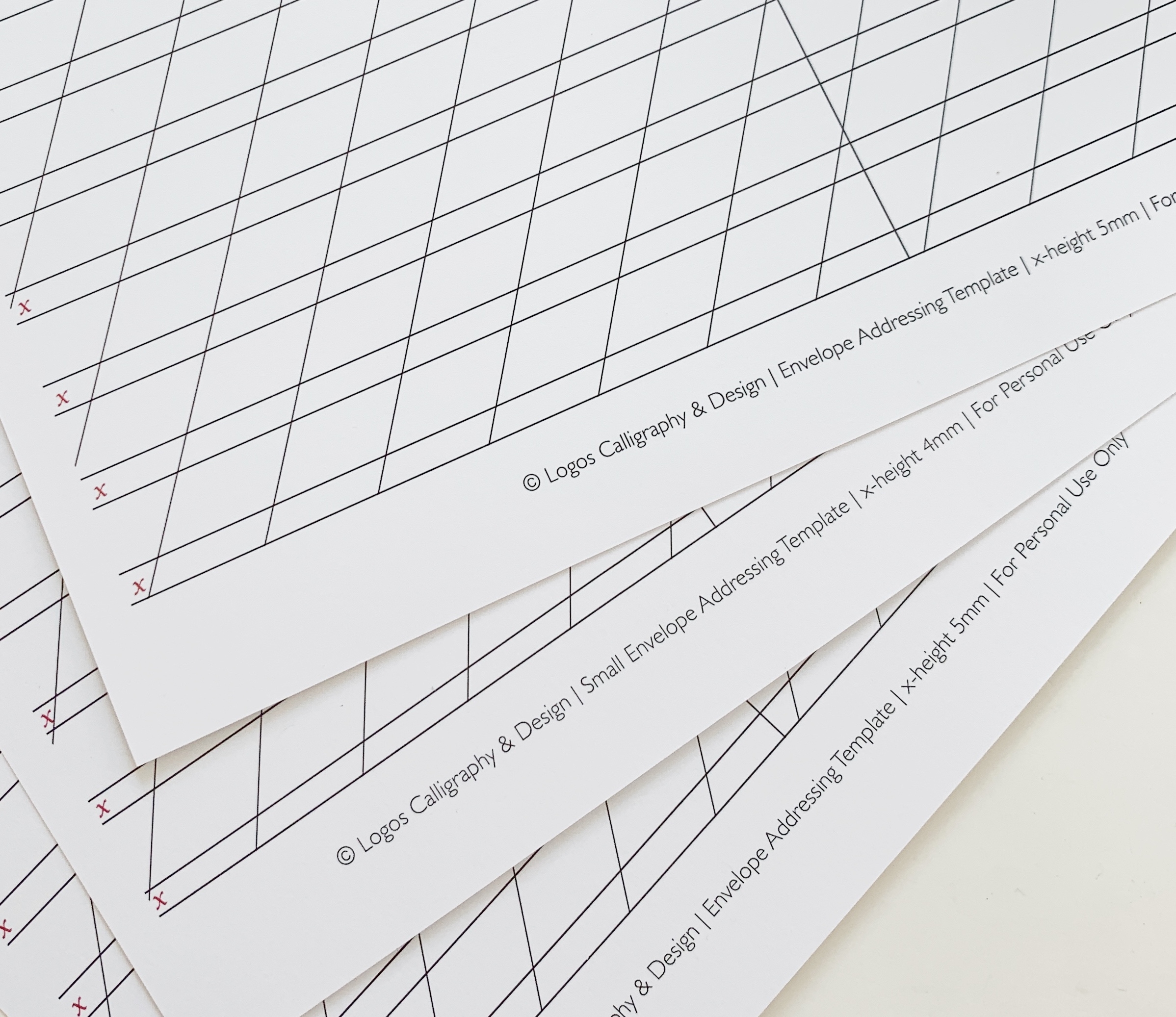 Free Printable Calligraphy Envelope Templates