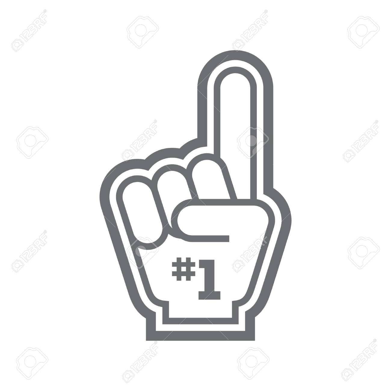 Fan Foam Finger Free Vector And Graphic 74482724 