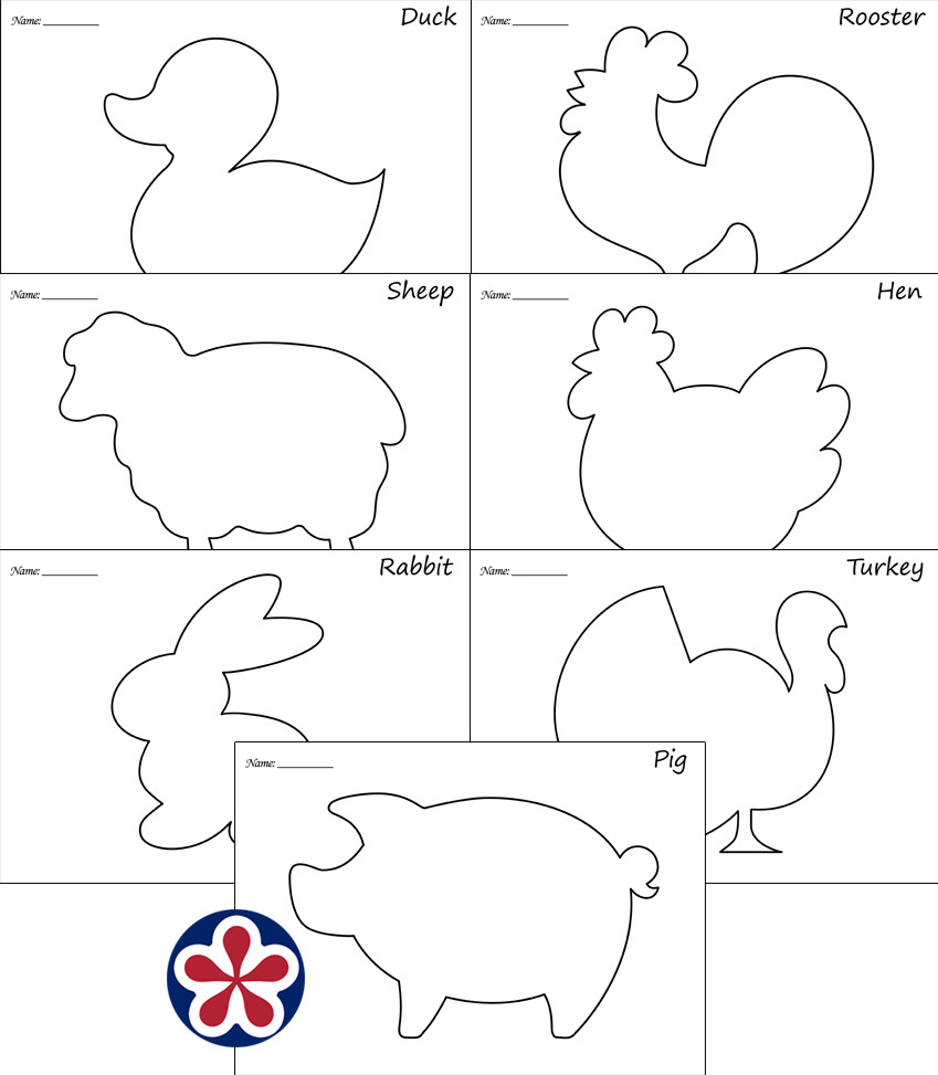 Farm Animal Outline Images TeachersMag Farm Animal Outline Images TeachersMag