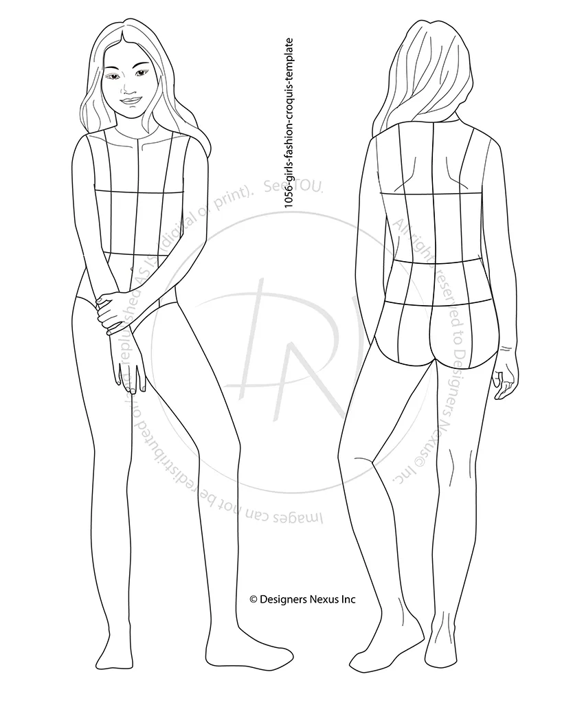 Fashion Croquis Figure Templates Fashion Croquis Figure Templates