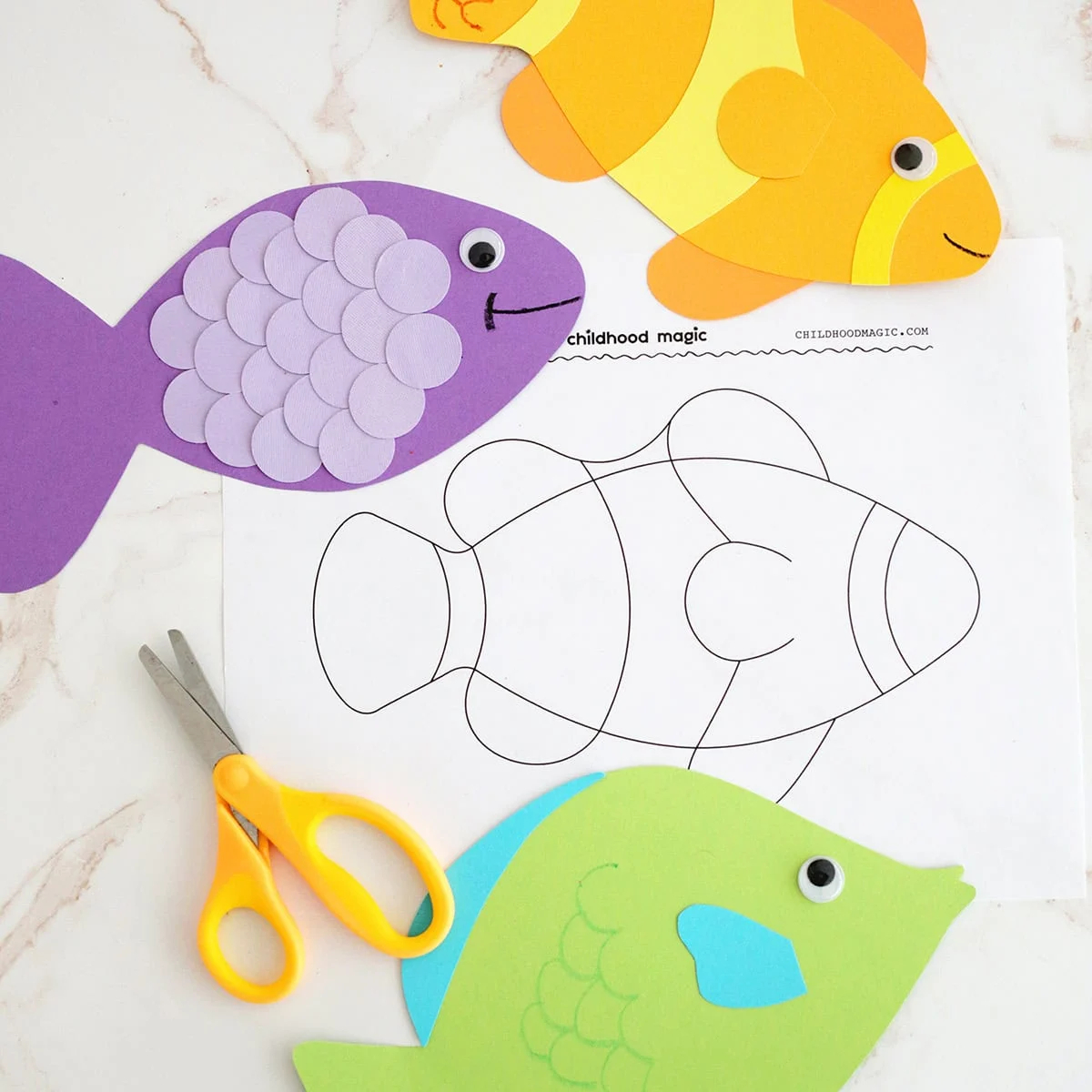 Fish Template Free Printable Childhood Magic Fish Template Free Printable Childhood Magic