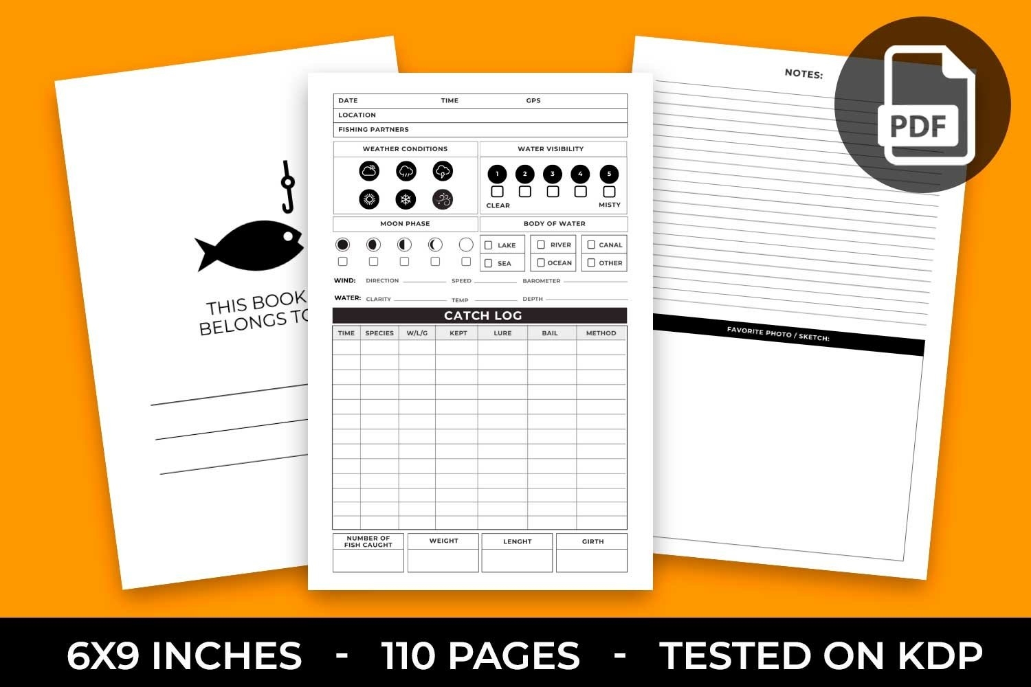 Fishing Log Book PDF Format