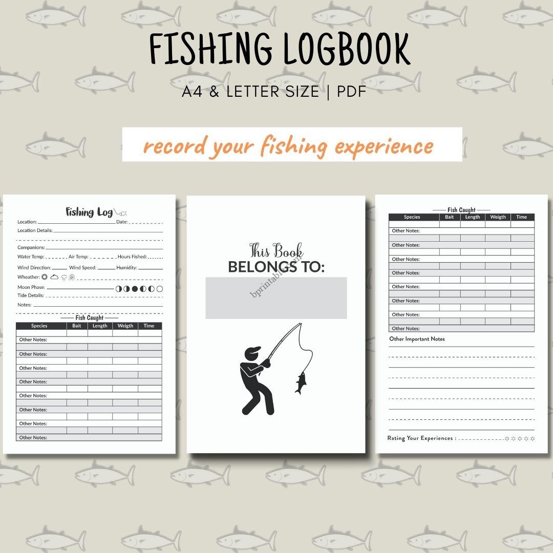 Fishing Logbook Printable By BPrintable
