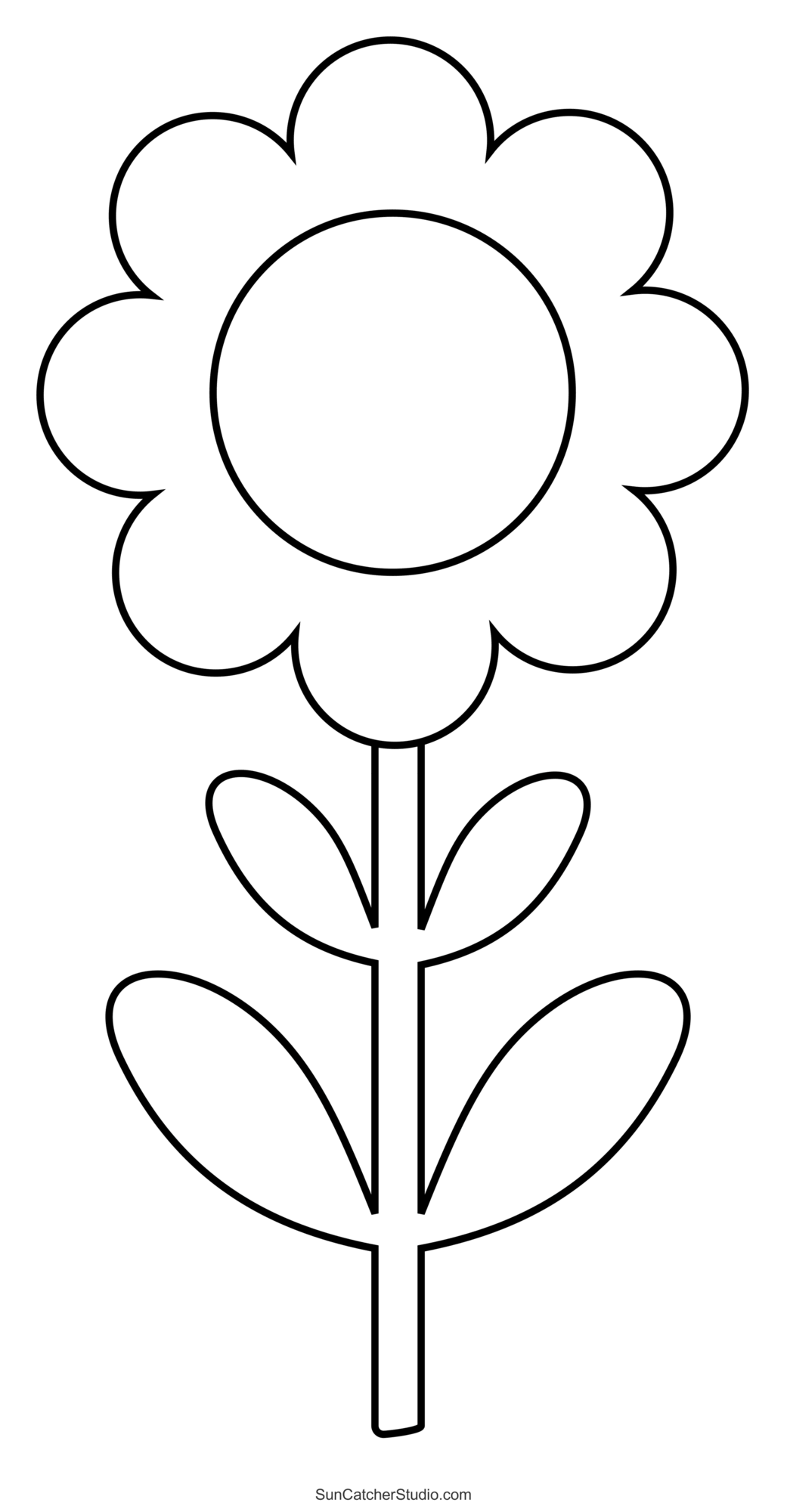 Free Printable Flower Stencil Templates