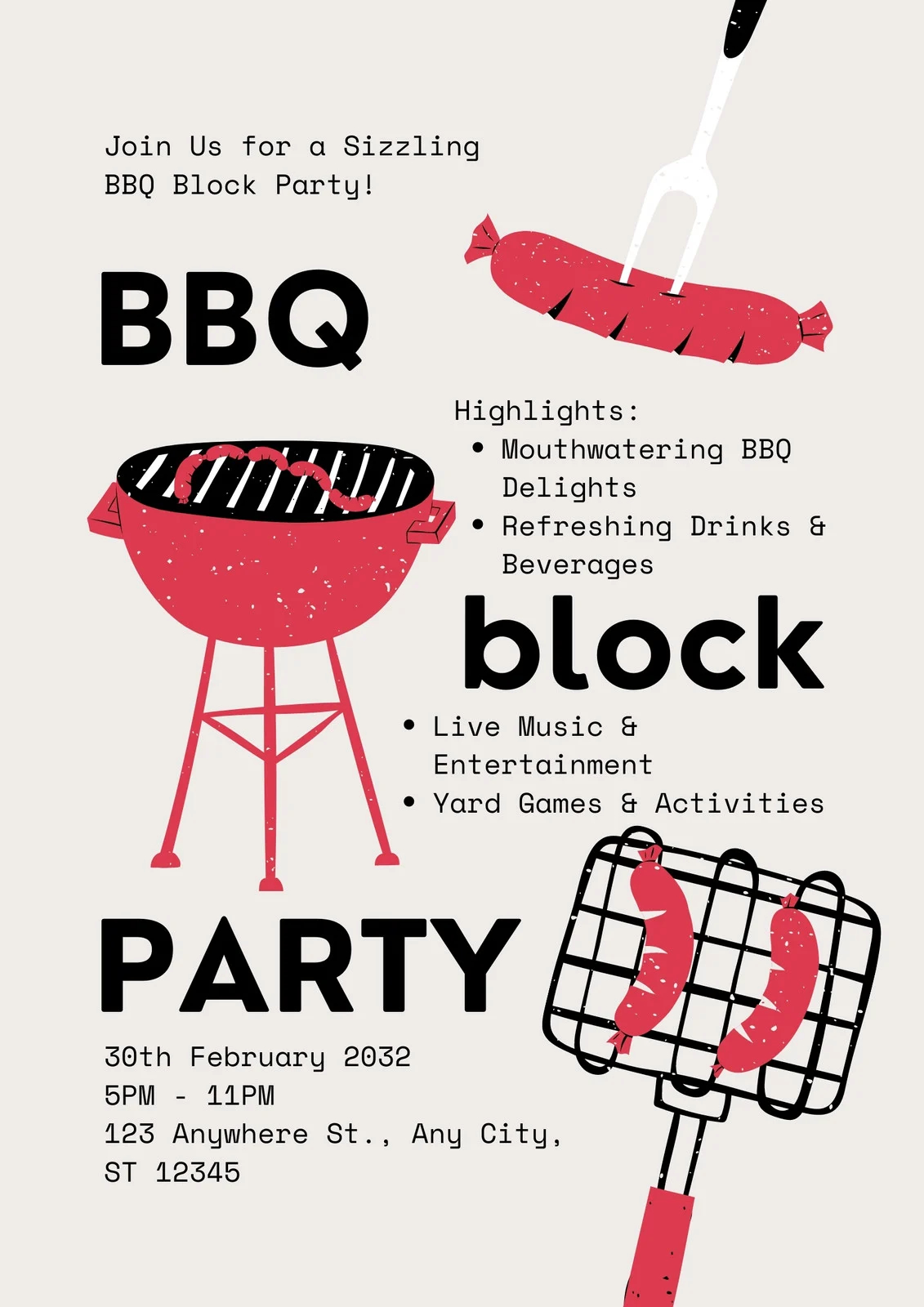 Free Printable Bbq Flyer Templates Free Printable Bbq Flyer Templates