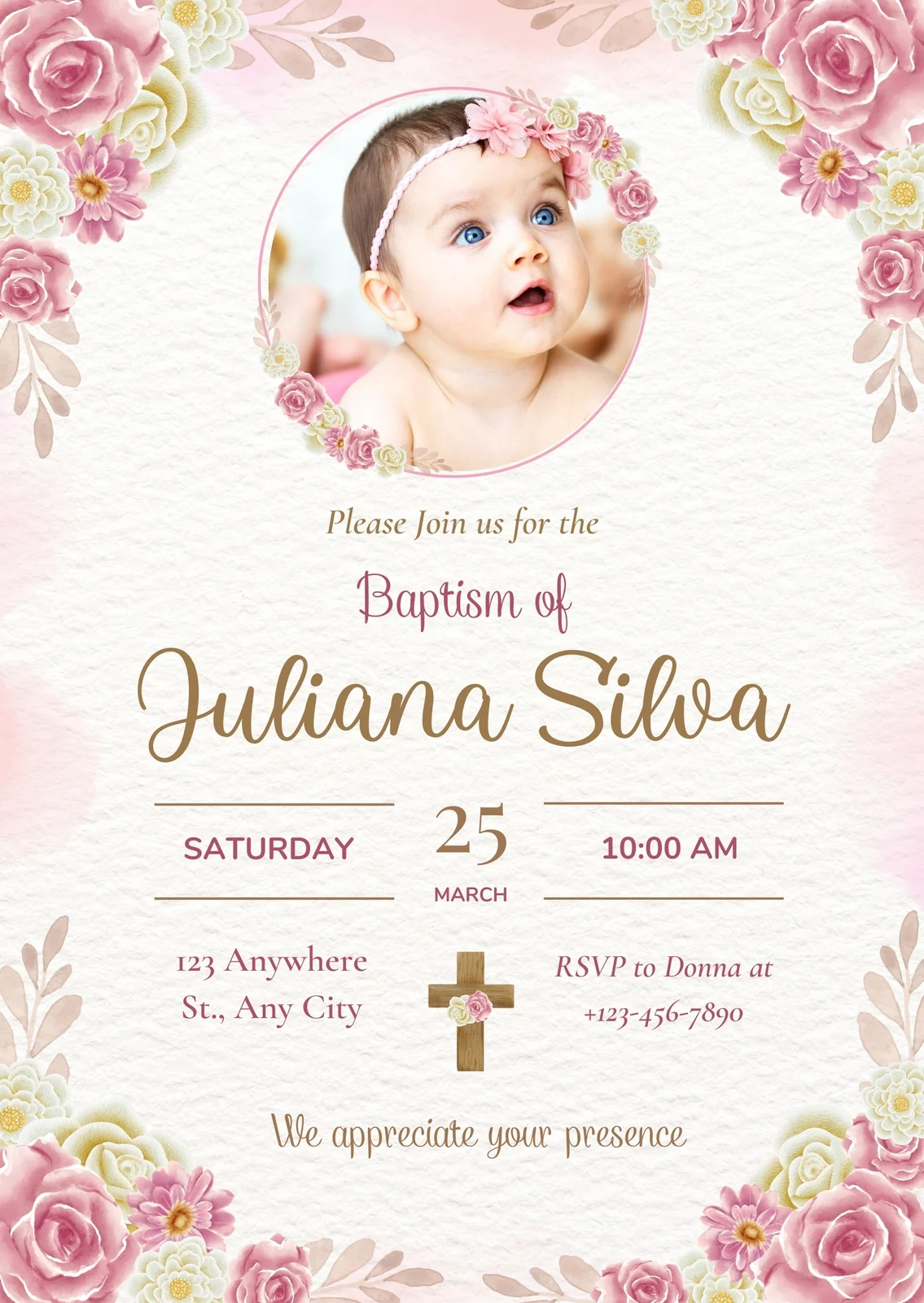 Free And Customizable Christening Templates Canva