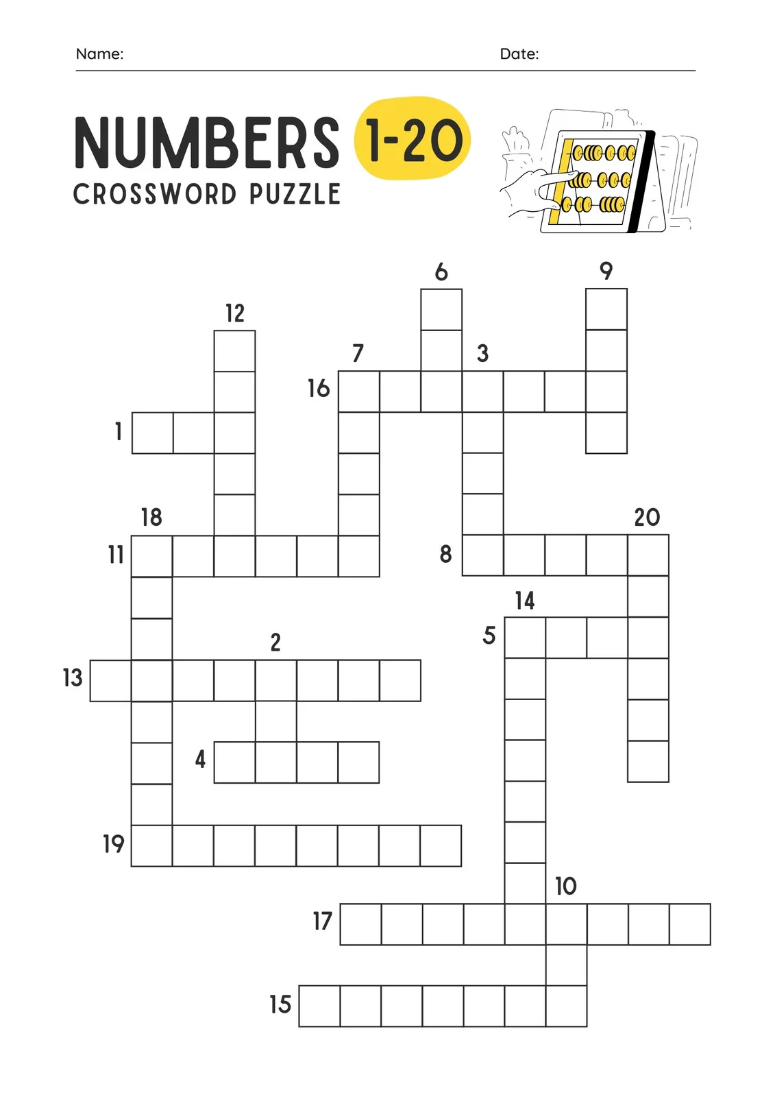 Free Printable Crossword Puzzle Templates