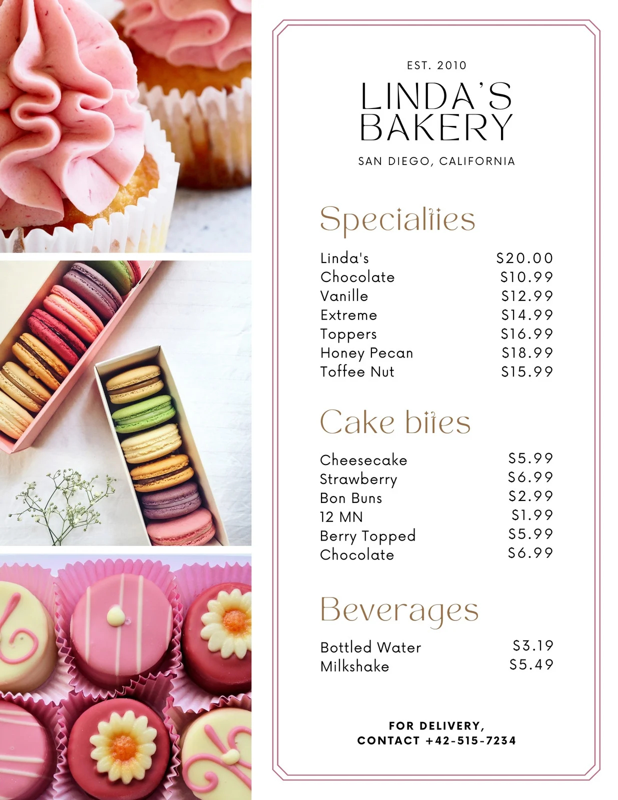 Free And Customizable Delectable Bakery Menu Templates Canva Free And Customizable Delectable Bakery Menu Templates Canva