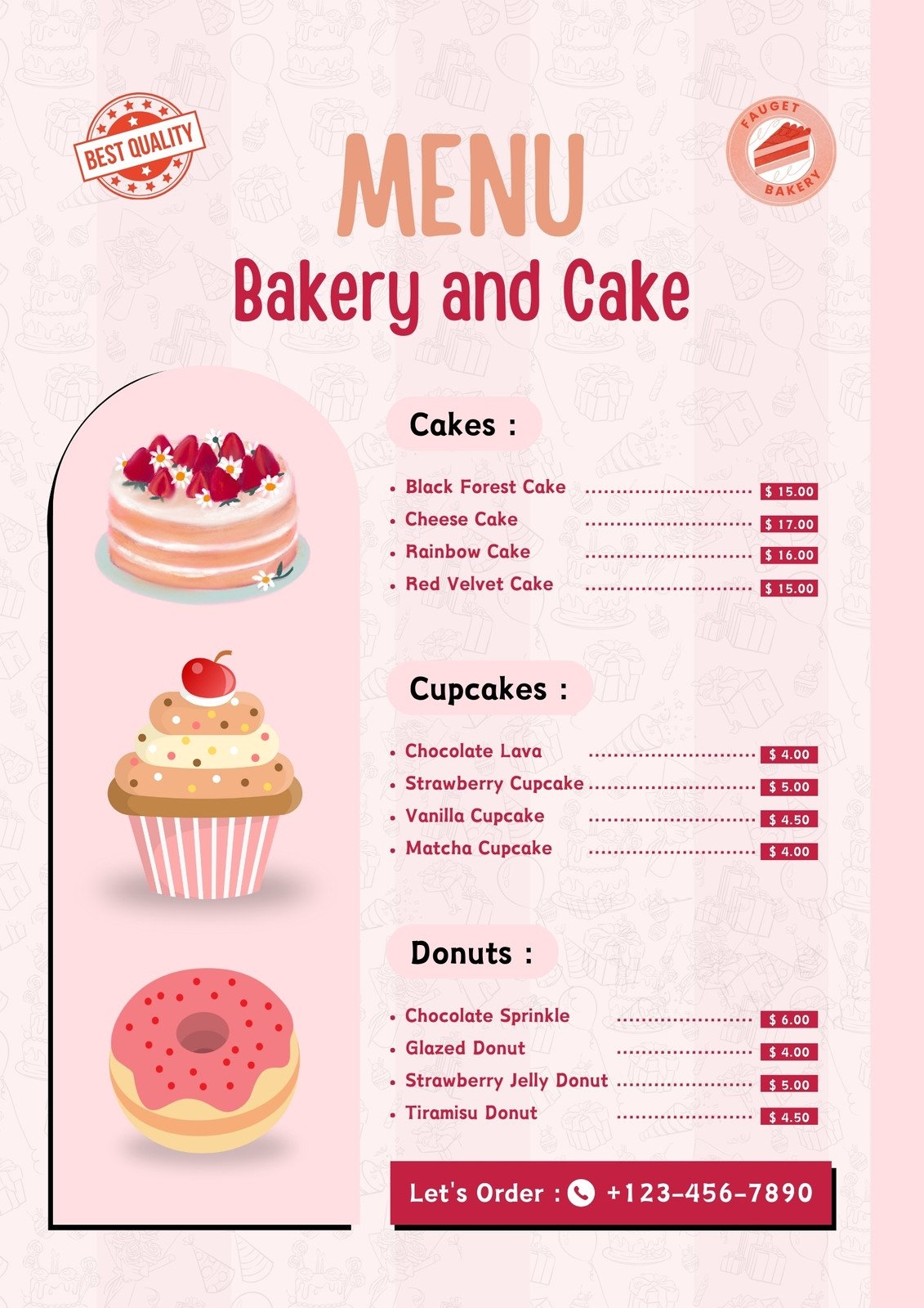 Free And Customizable Delectable Bakery Menu Templates Canva Free And Customizable Delectable Bakery Menu Templates Canva