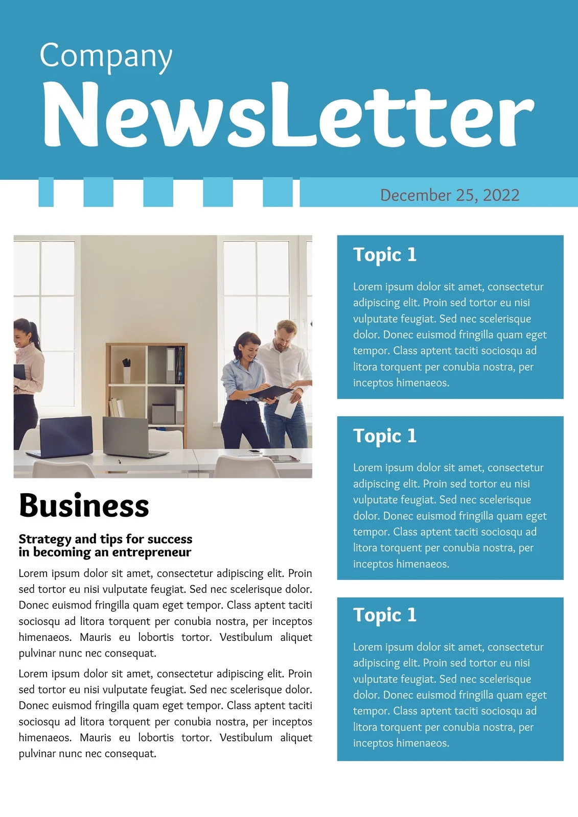 Free Printable Newsletter Templates