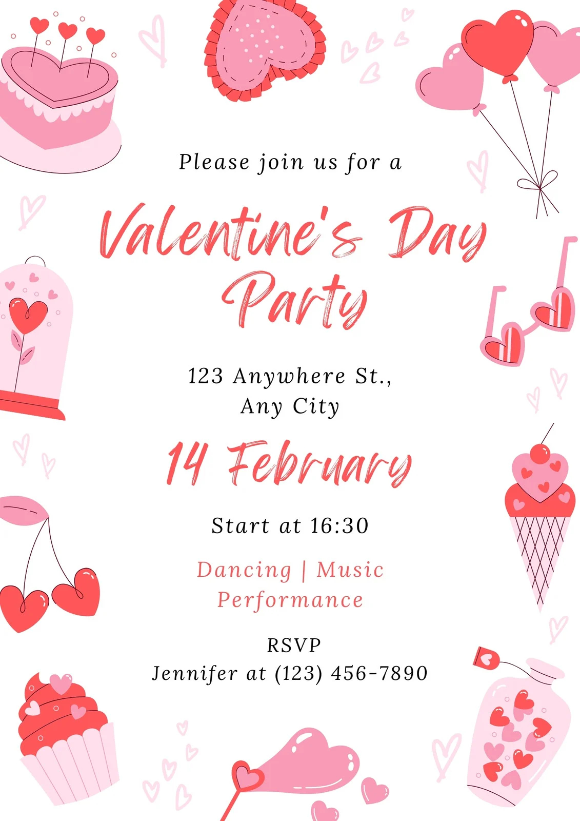 Free And Customizable Valentines Day Templates