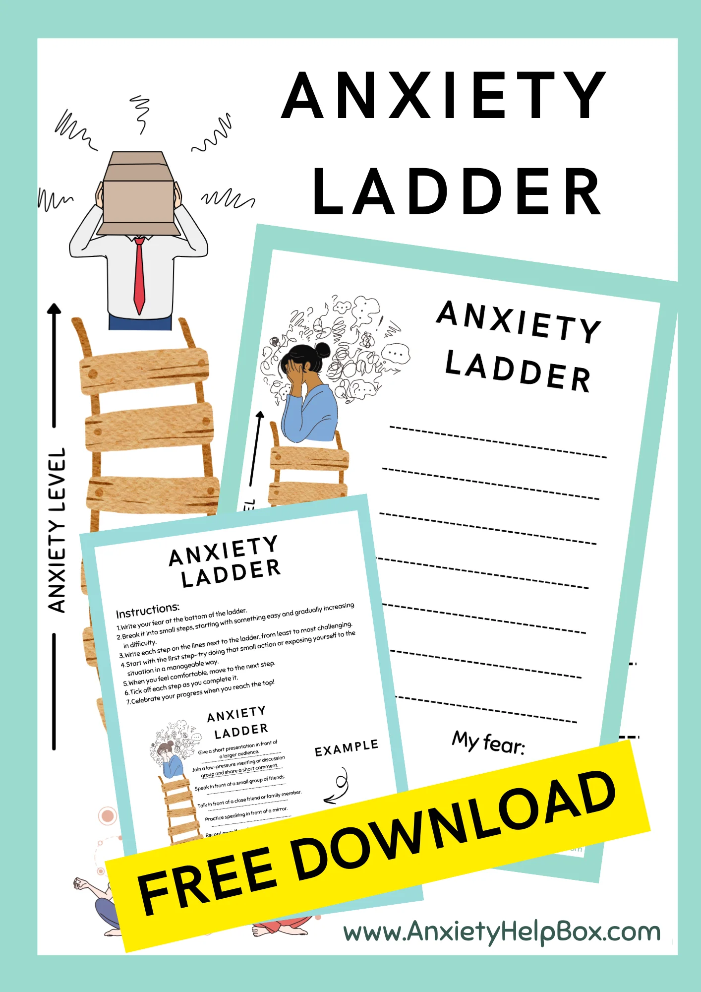 Free Printable Fear Ladder Templates