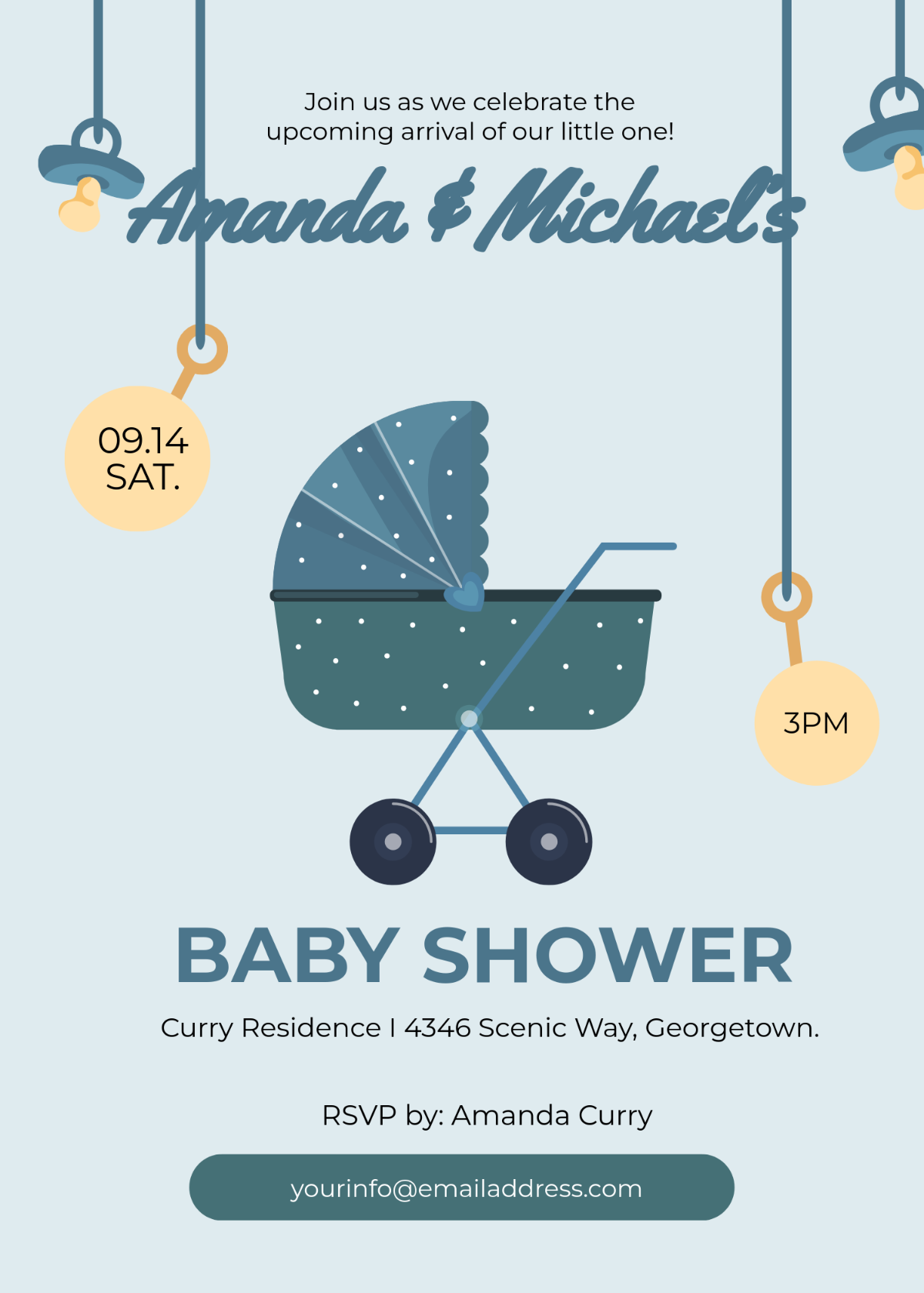 Free Printable Baby Invitation Templates