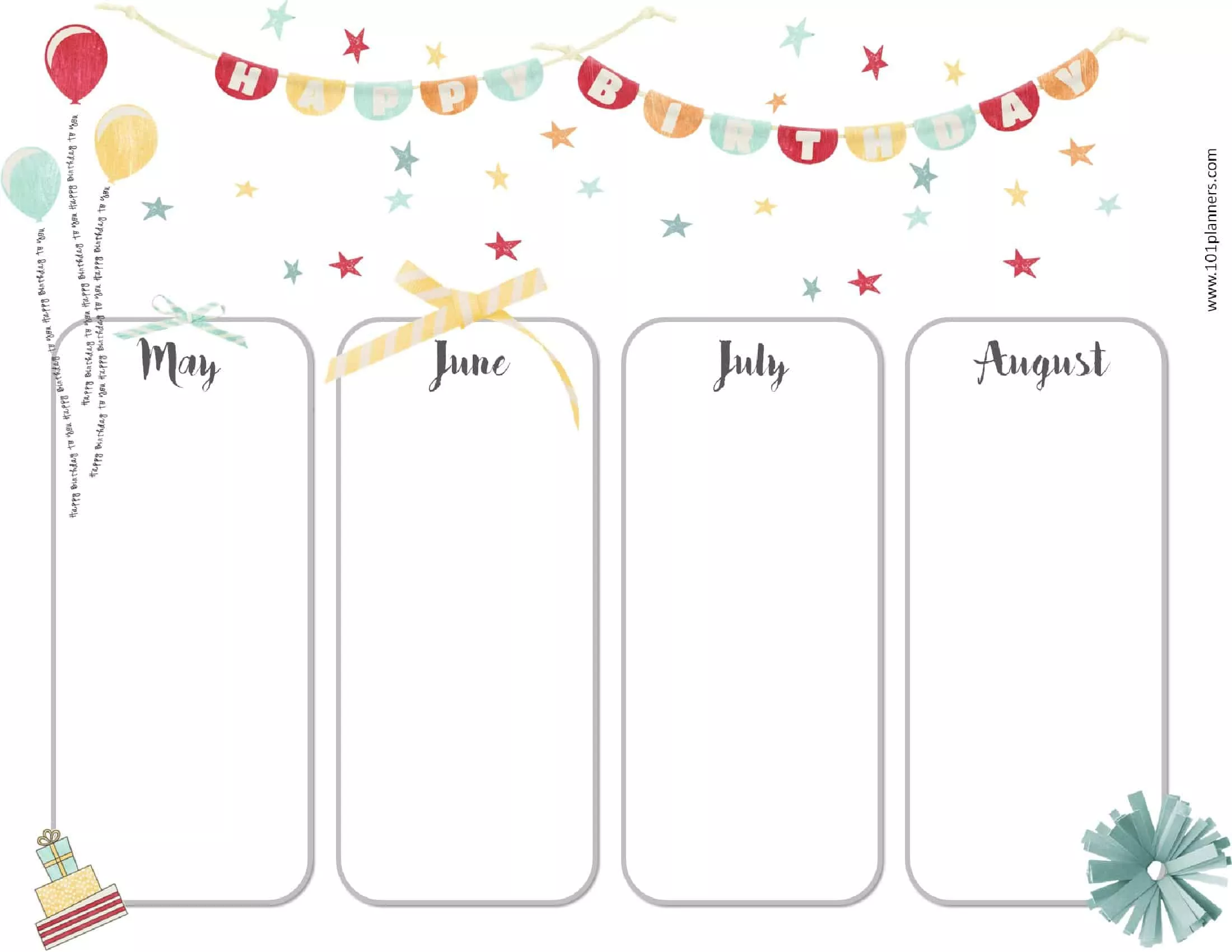 Free Printable Birthday Templates Free Printable Birthday Templates