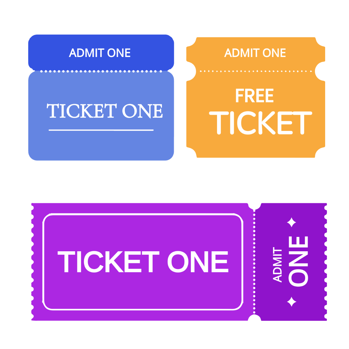 Free Printable Admission Ticket Templates