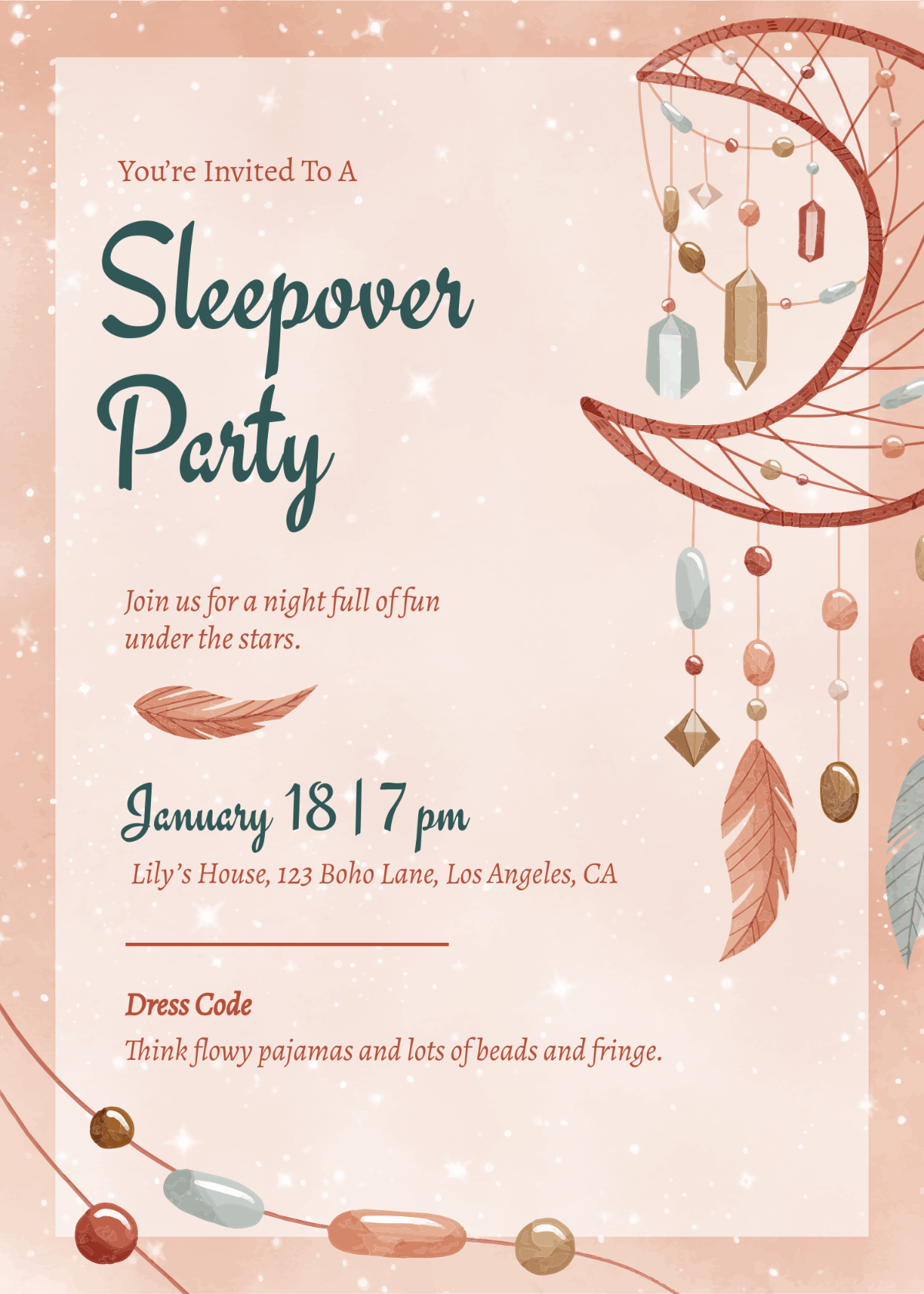 Free Printable Sleepover Invitation Templates