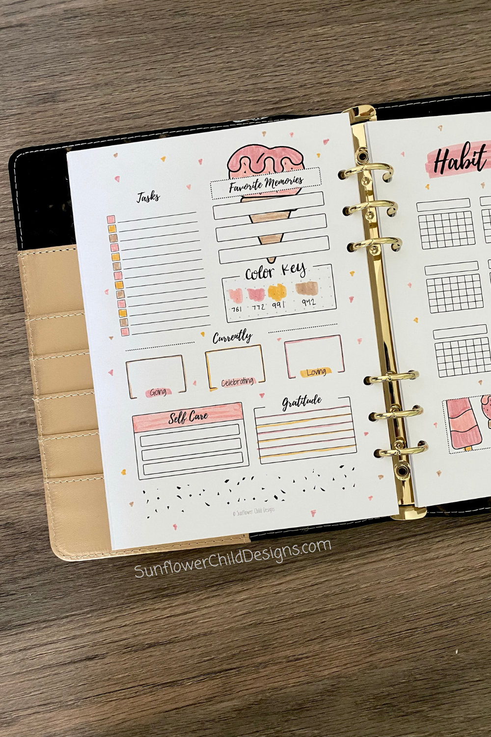 Free Bullet Journal Printables 25 Pages With Doodles Sunflower Child Designs