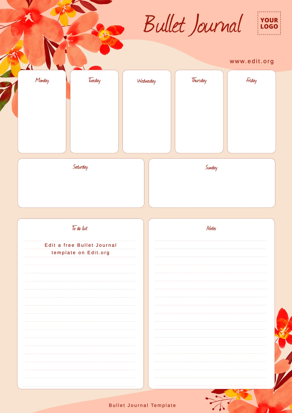Free Printable Bullet Journal Templates