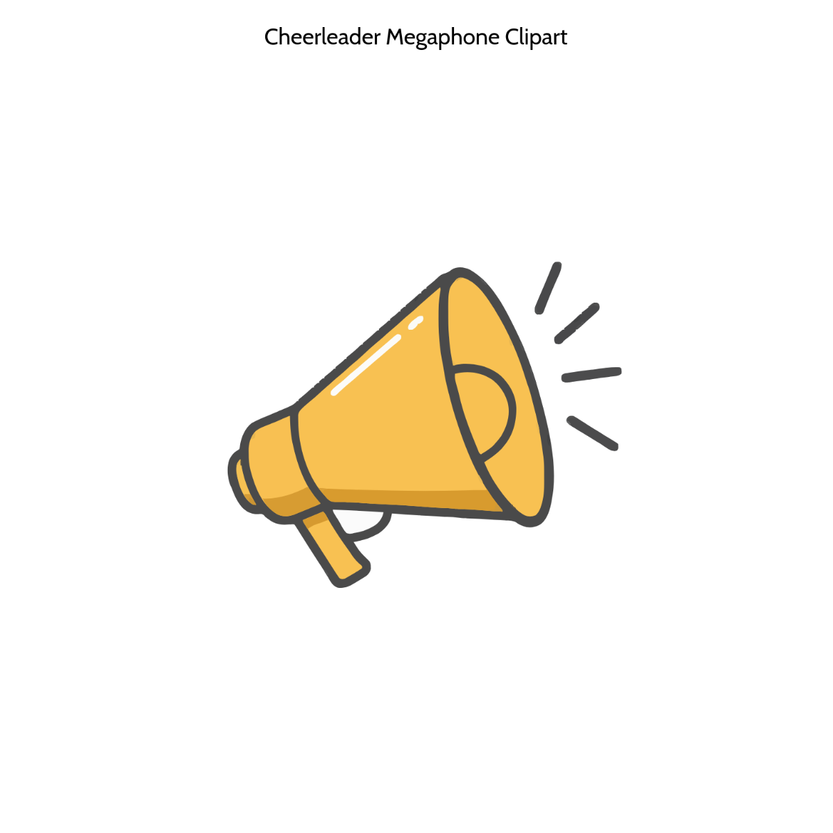 Free Printable Cheer Megaphone Templates