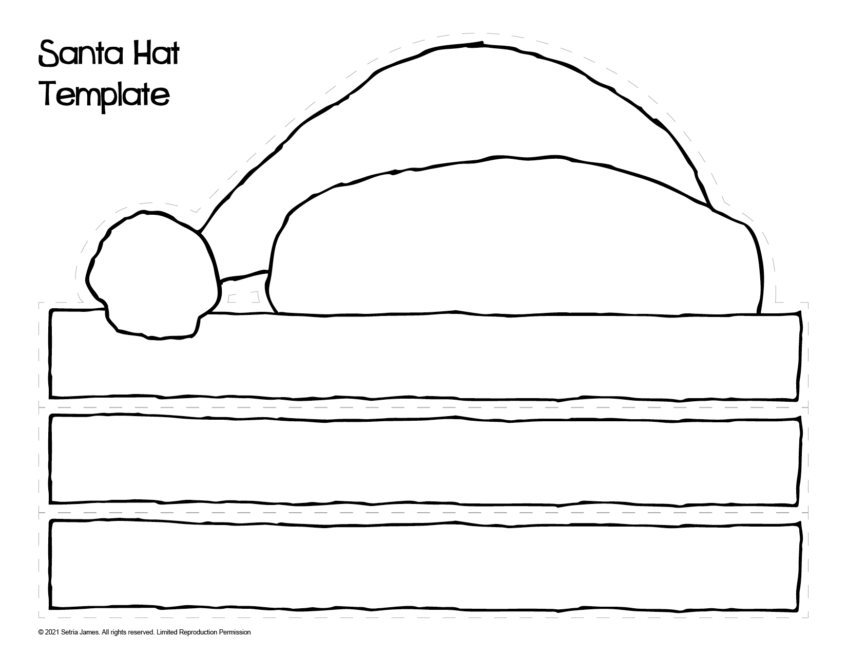 Free Printable Santa Hat Templates