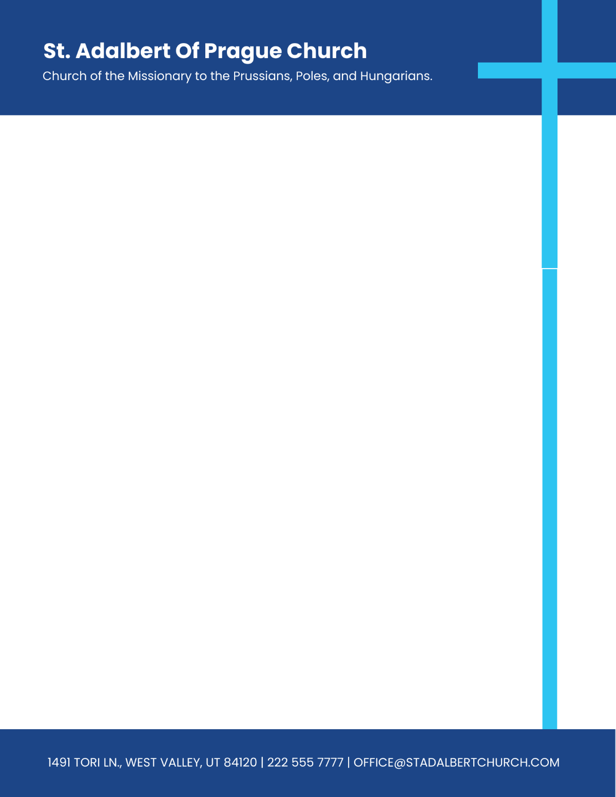 Free Printable Church Letterhead Templates