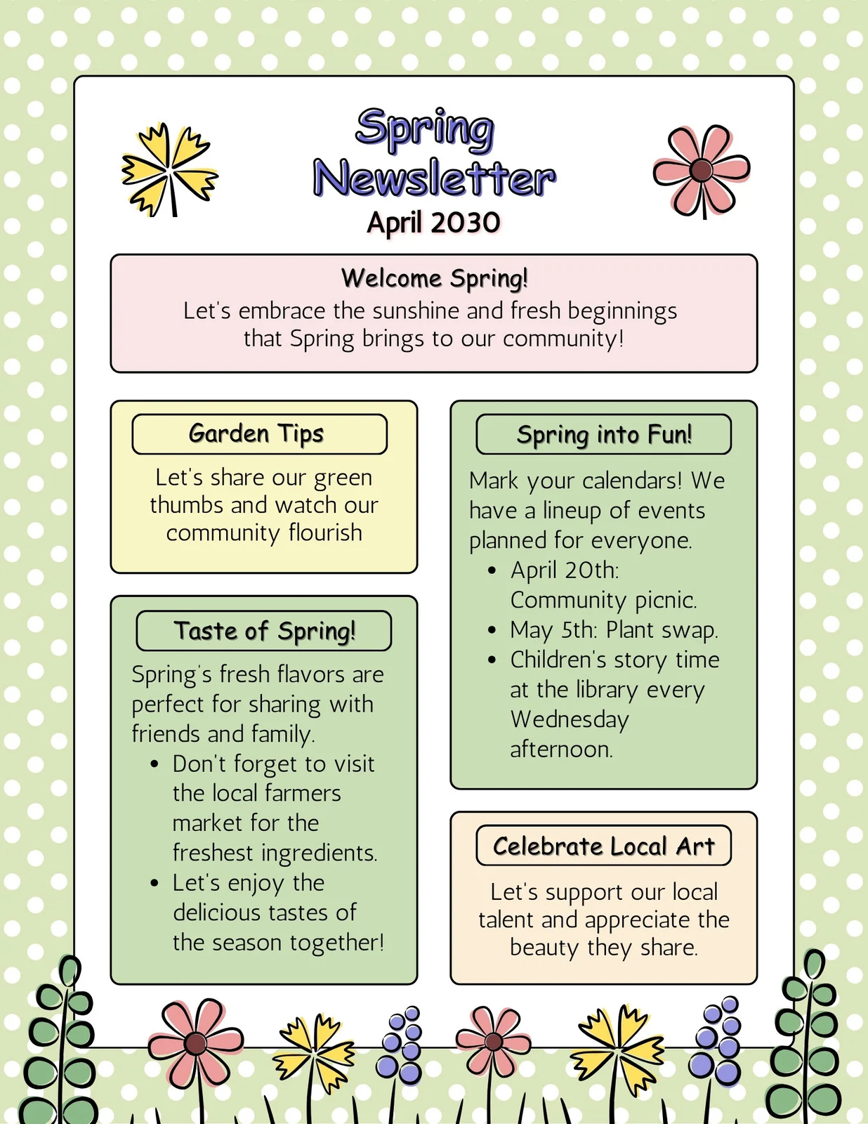 Free Custom Printable Family Newsletter Templates Canva