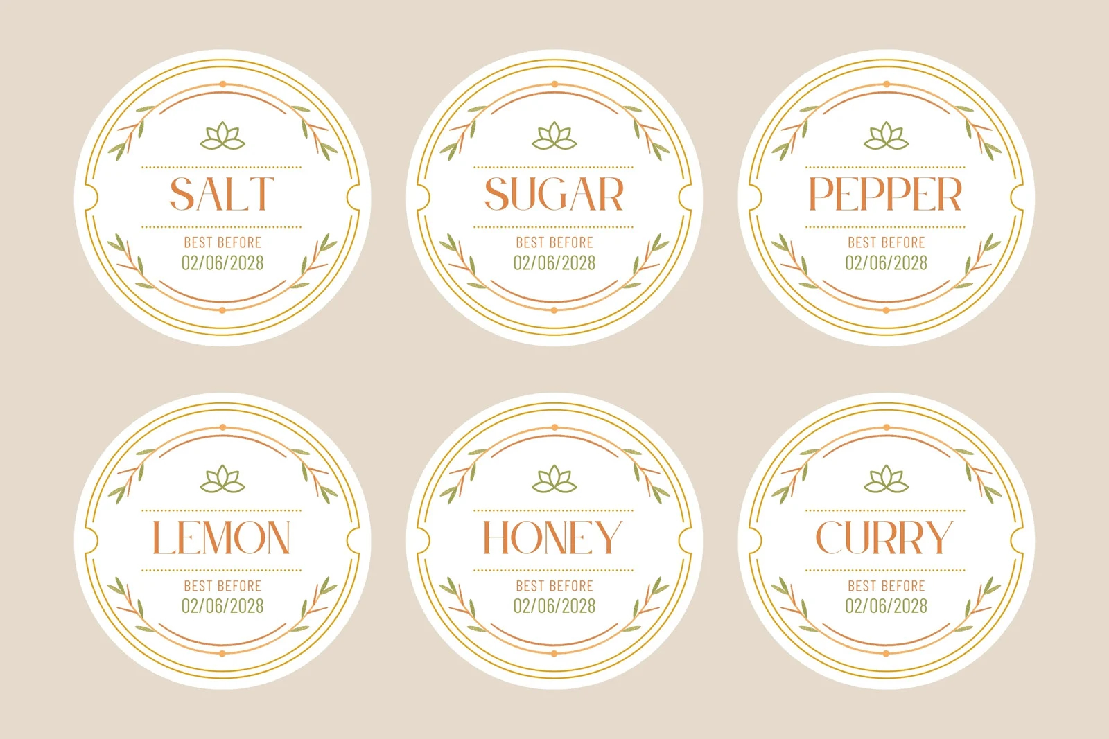 Free Printable Food Label Templates Free Printable Food Label Templates