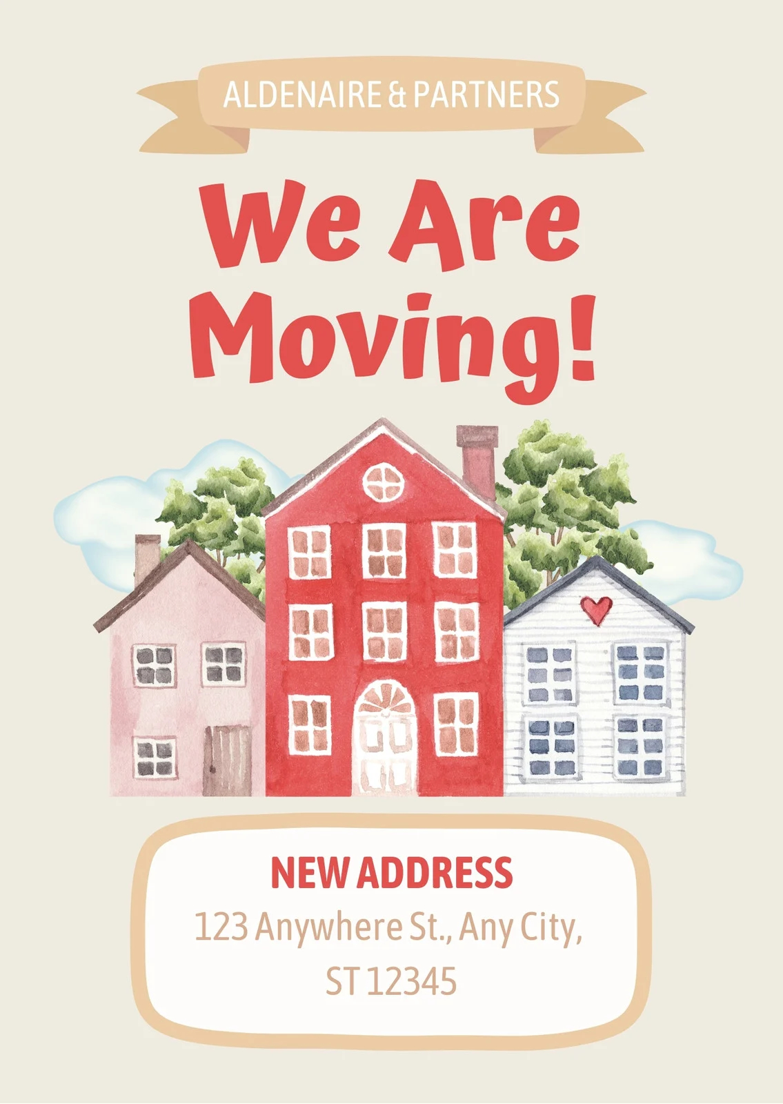 Free Printable Moving Announcement Templates