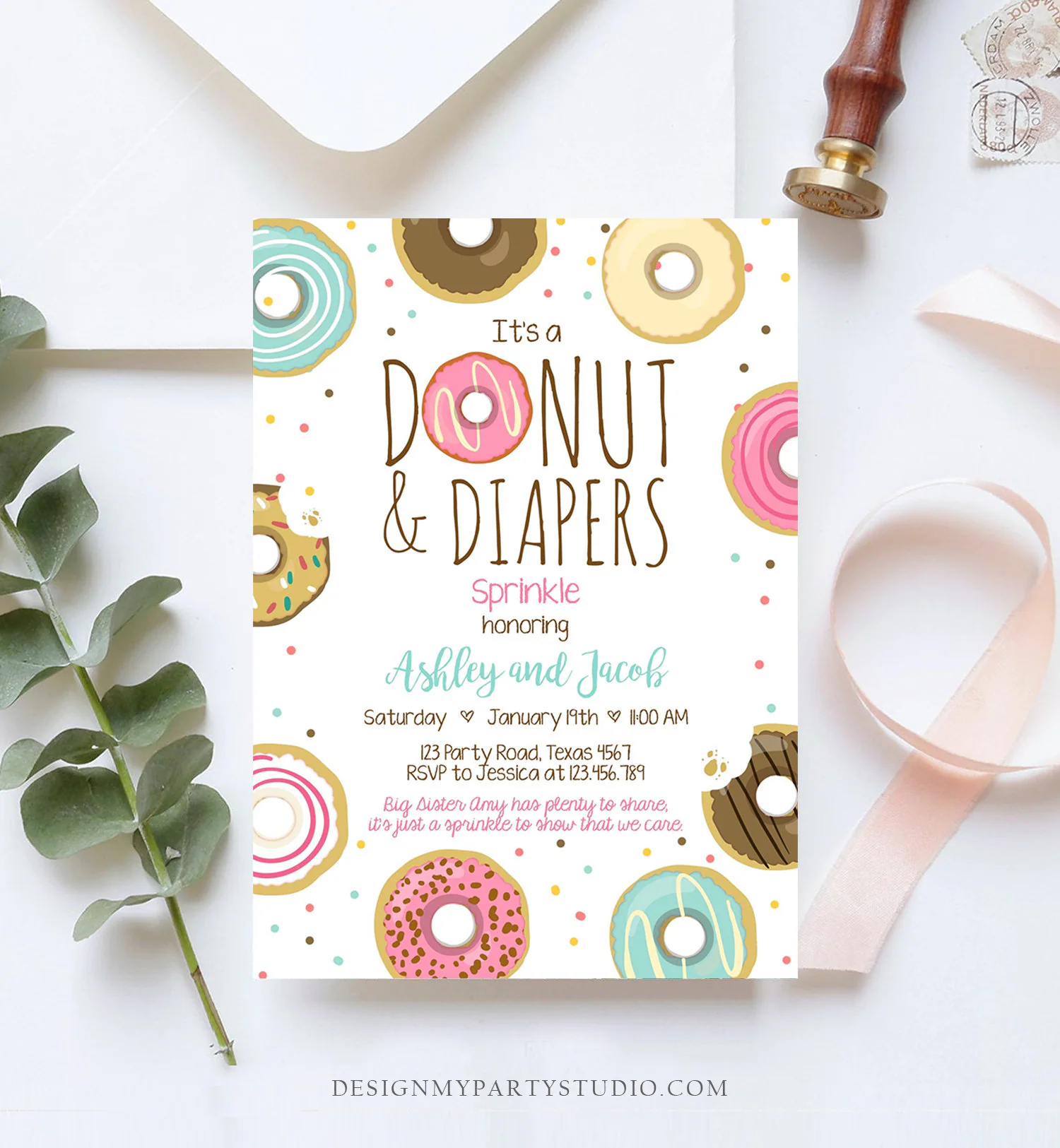 Free Printable Diaper Invitation Templates