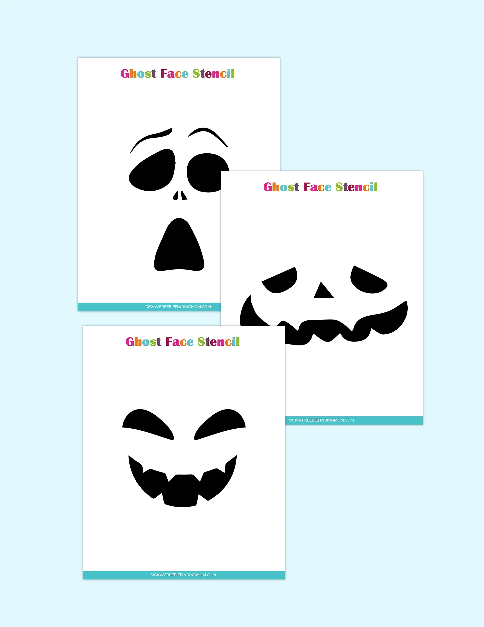 Free Printable Ghost Face Templates