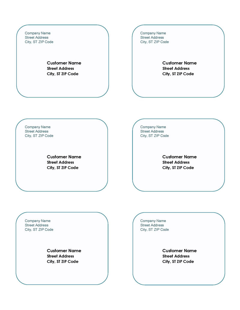 Free Printable Return Address Templates Free Printable Return Address Templates