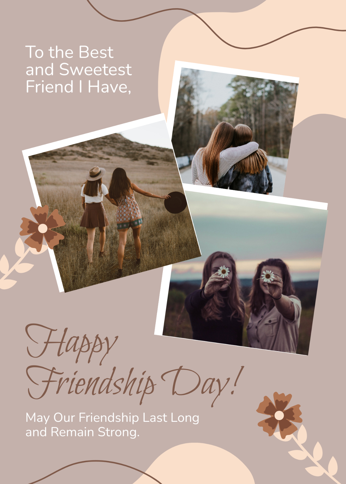 Free Friendship Card Templates Editable And Printable