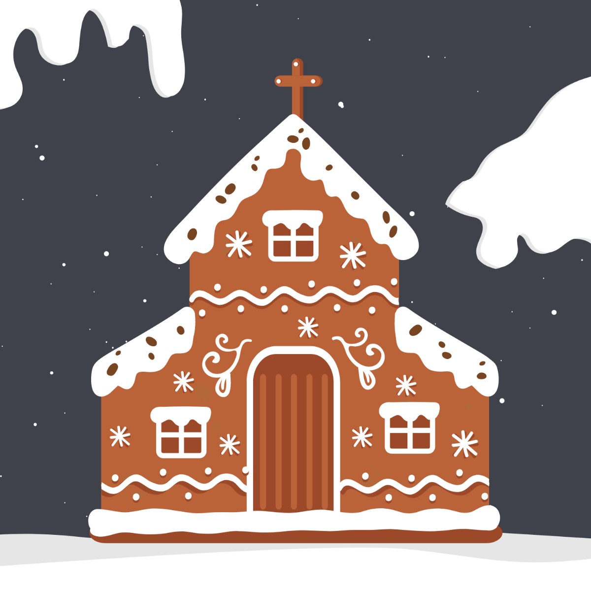 Free Gingerbread Church Template To Edit Online