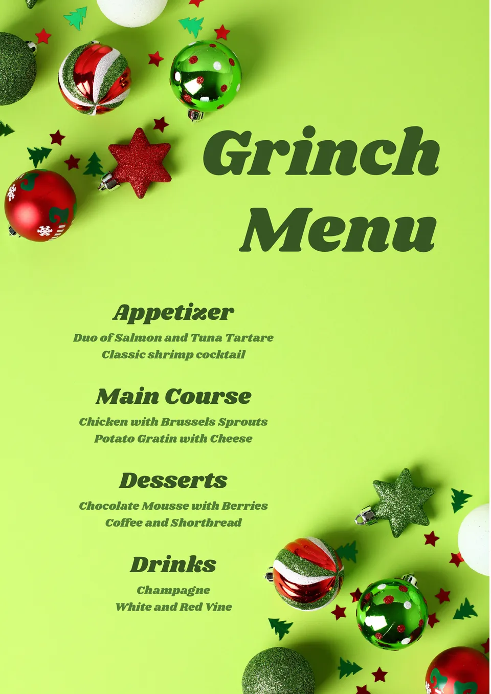 Free Grinch Menu Template For Google Docs Free Grinch Menu Template For Google Docs