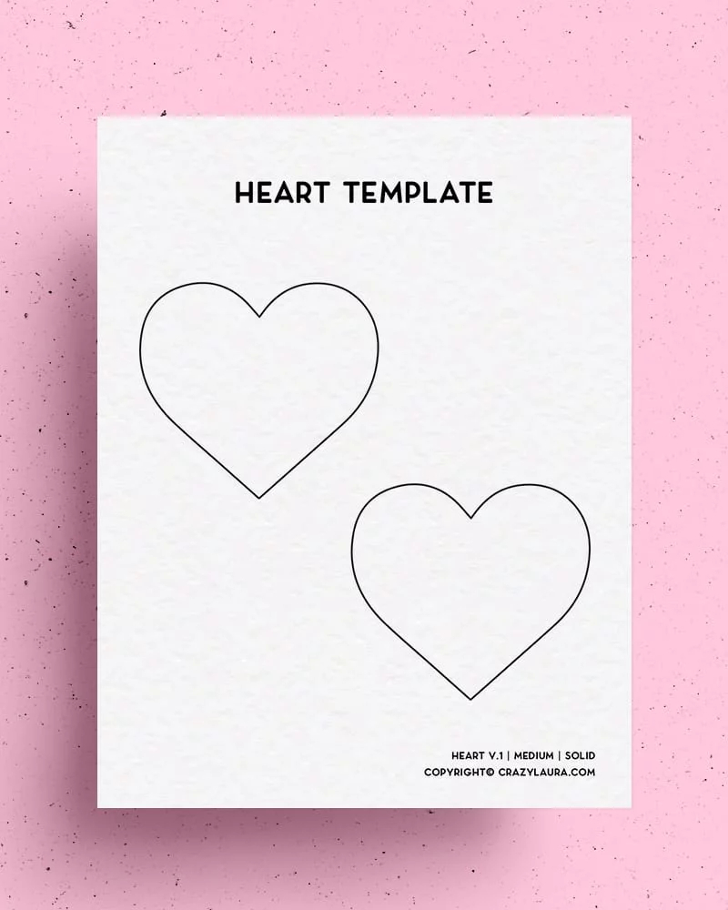 Free Printable Heart Templates