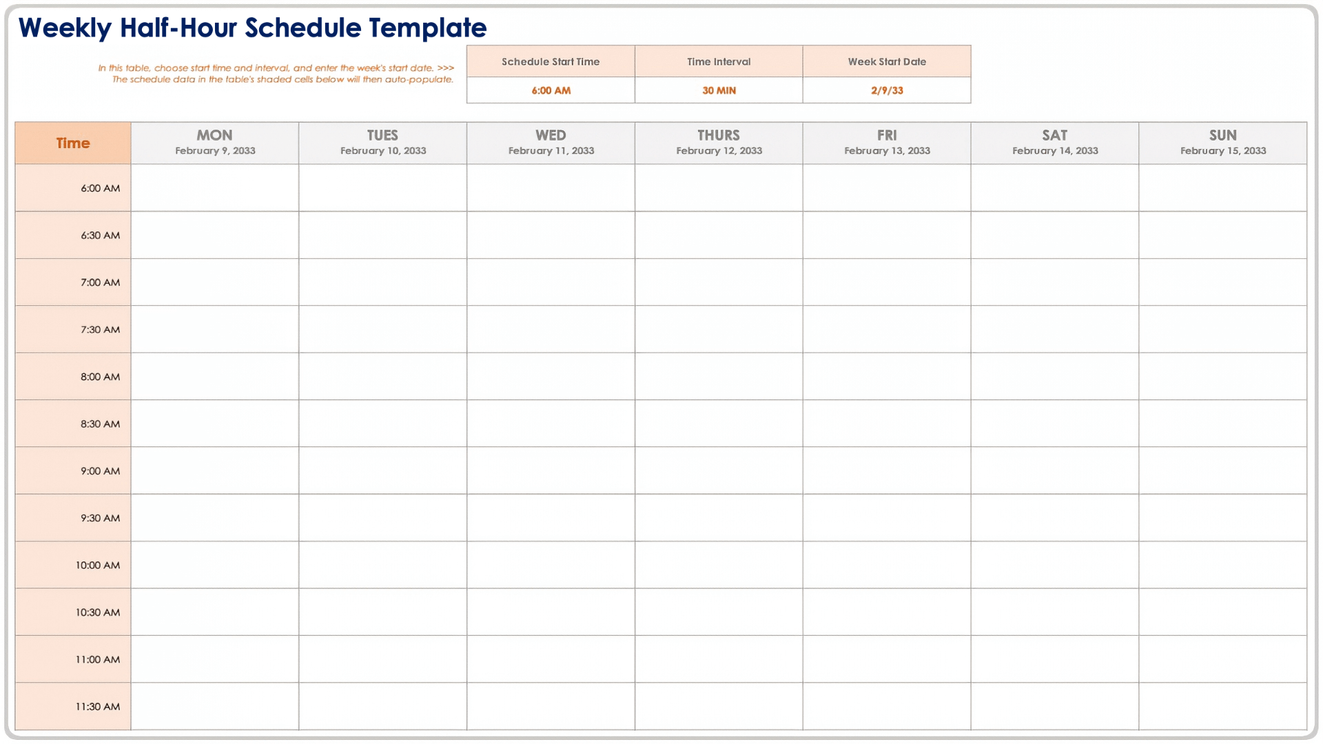 Free Printable Hourly Schedule Templates