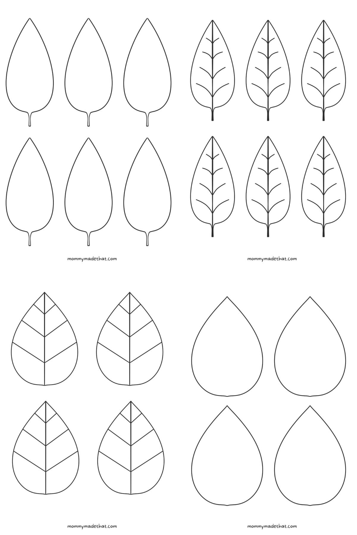 Free Leaf Templates Outlines Tons Of Printables 