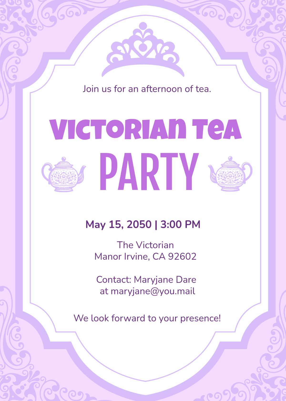 Free Princess Invitation Templates Editable And Printable