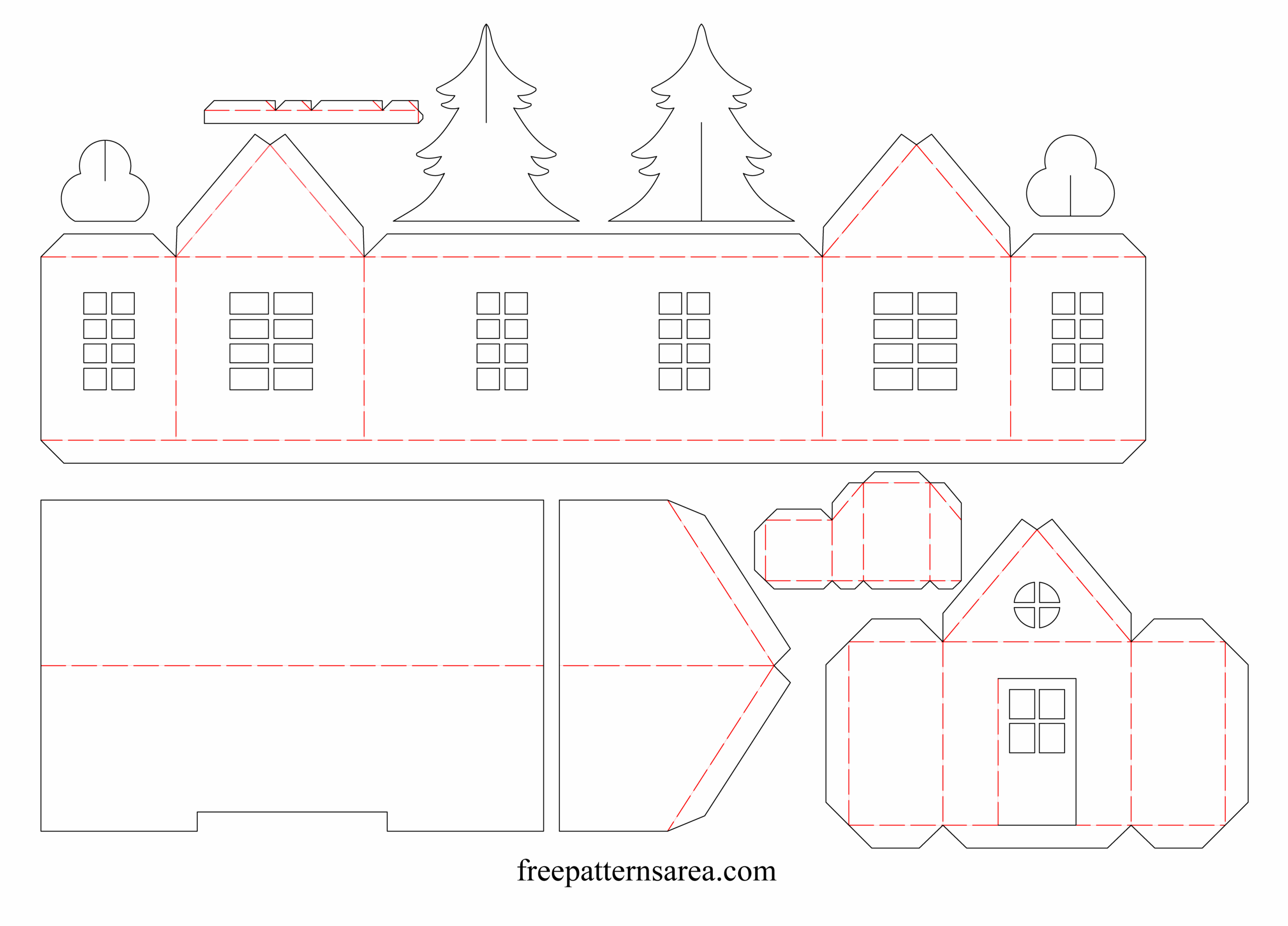 Free Printable Paper House Templates