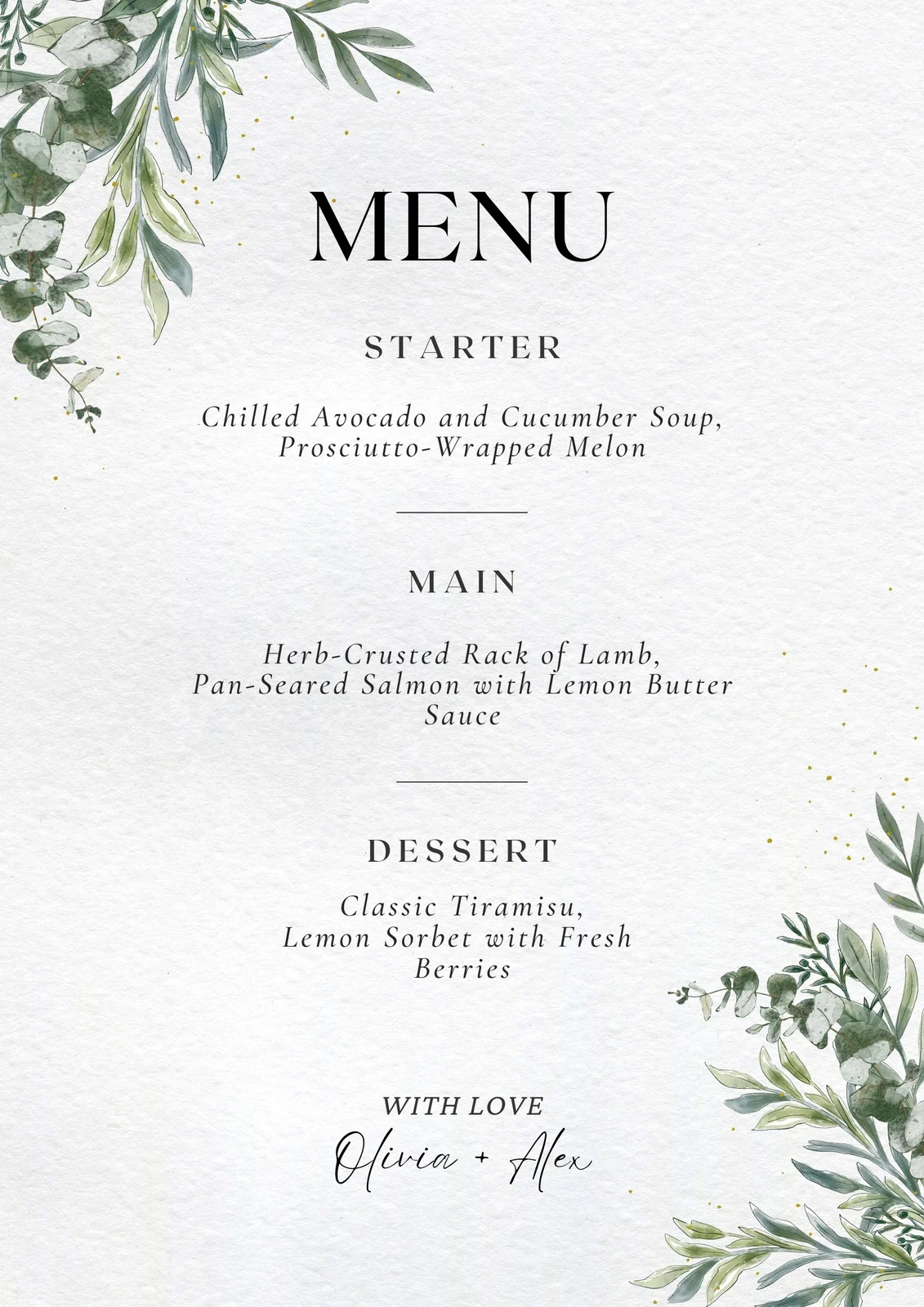 Free Printable And Customizable Dinner Party Menu Templates Canva