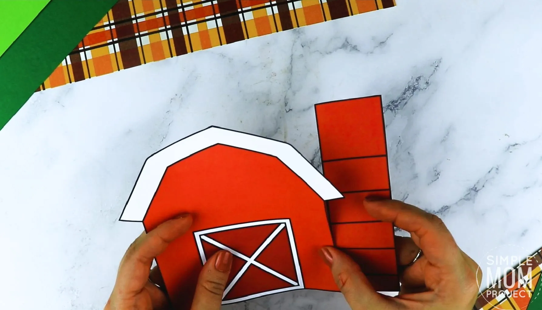 Free Printable Barn Craft Template Simple Mom Project