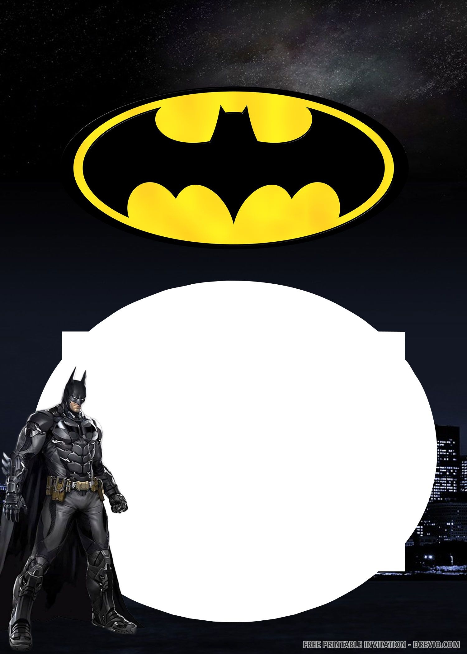 Free Printable Batman Invitation Templates Free Printable Batman Invitation Templates