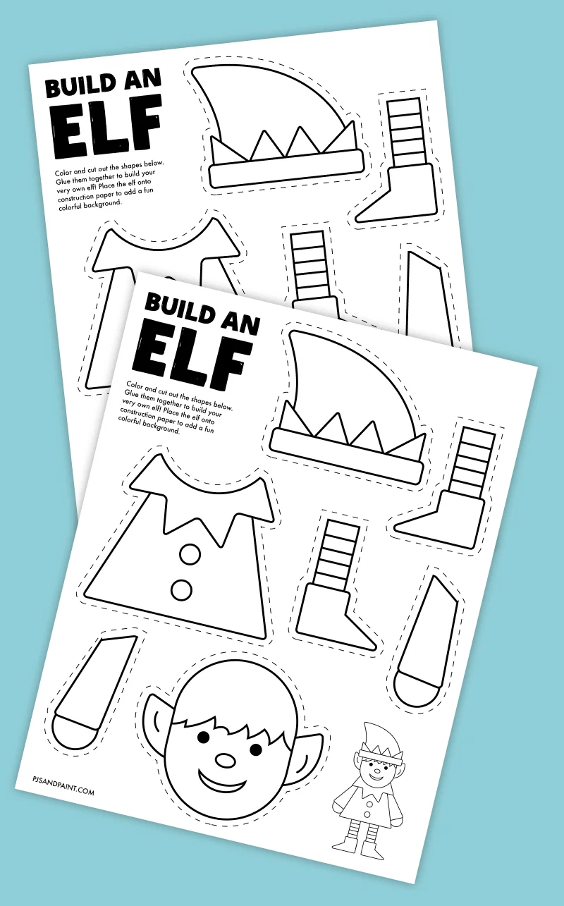 Free Printable Paper Elf Templates