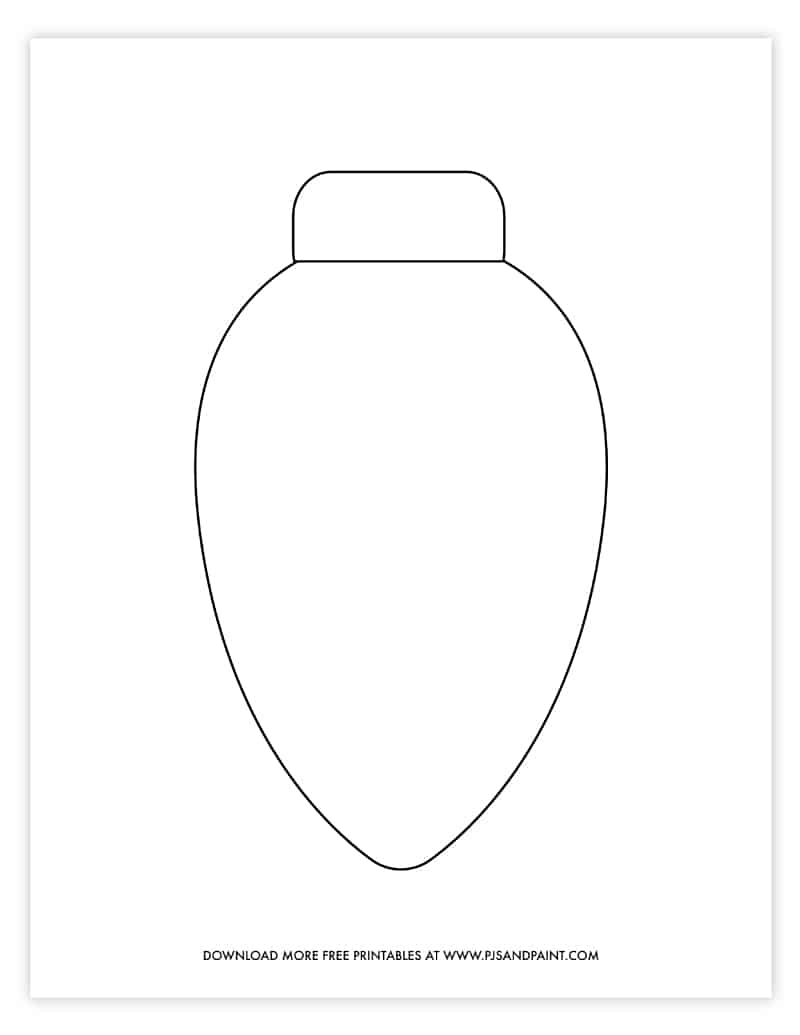 Free Printable Christmas Bulb Templates