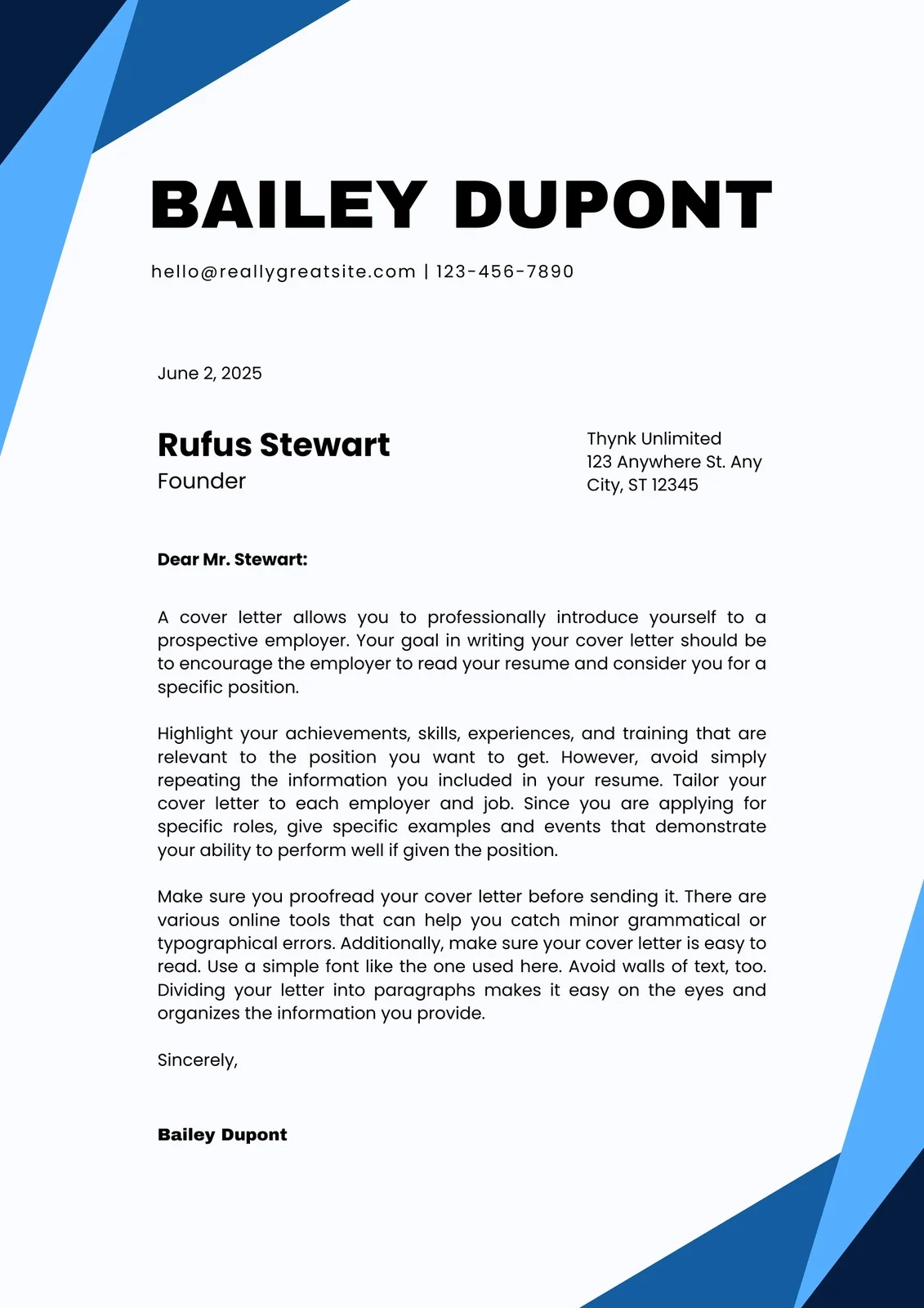 Free Printable Cover Letter Templates You Can Customize Canva