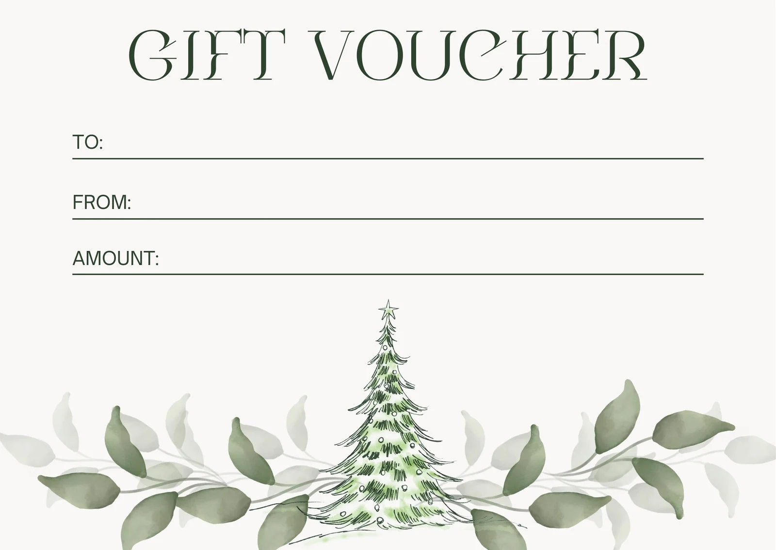 Free Printable Custom Christmas Gift Certificate Templates Canva