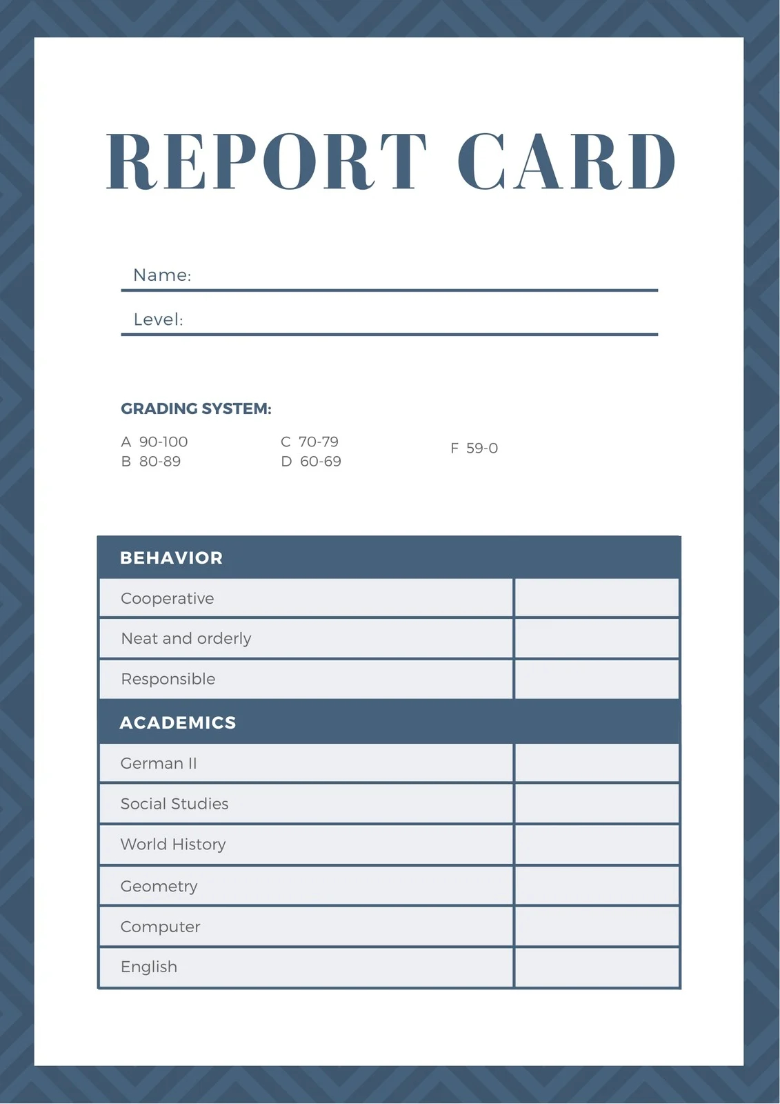 Free Printable Customizable Report Card Templates Canva Free Printable Customizable Report Card Templates Canva