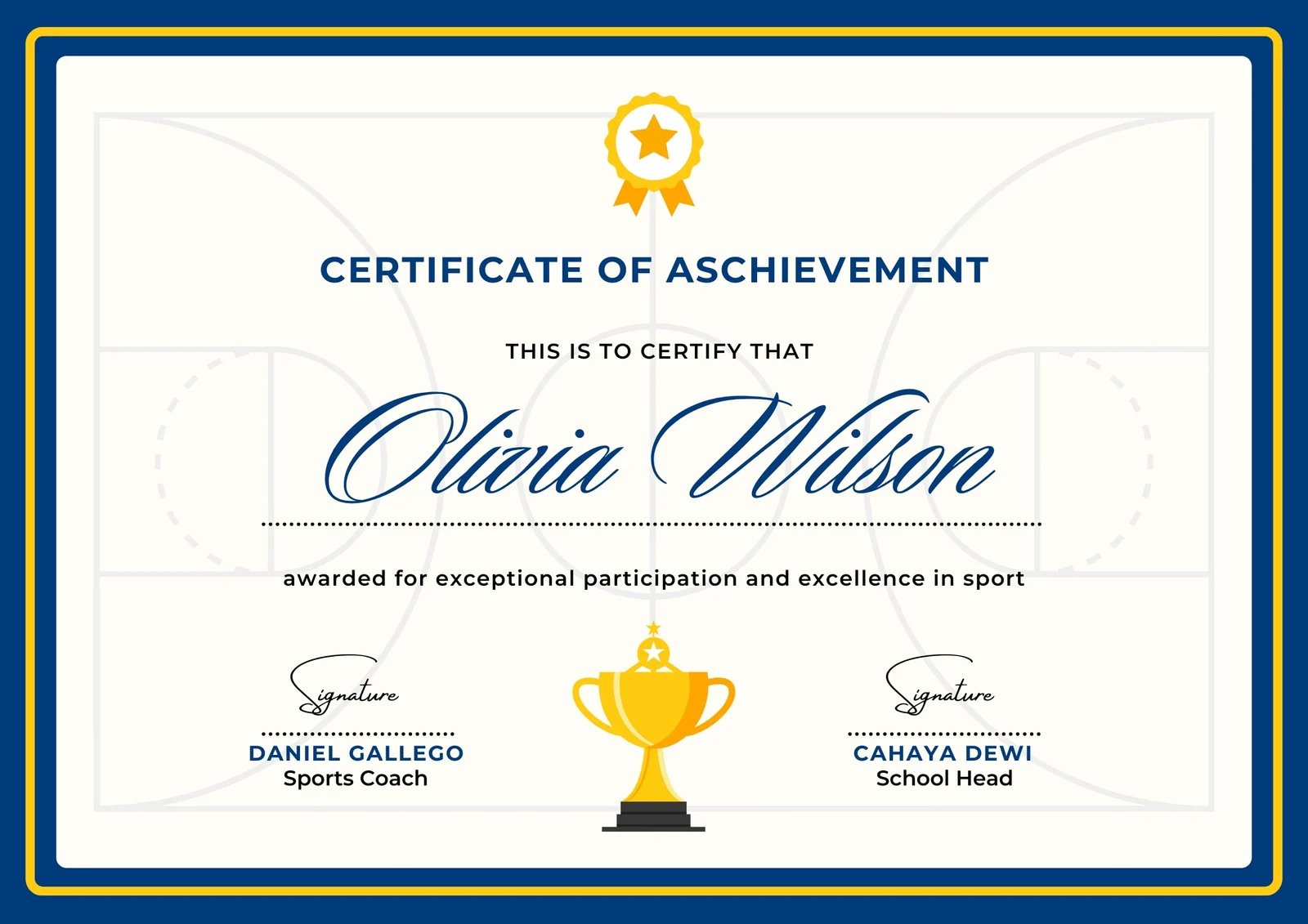 Free Printable Sports Certificate Templates