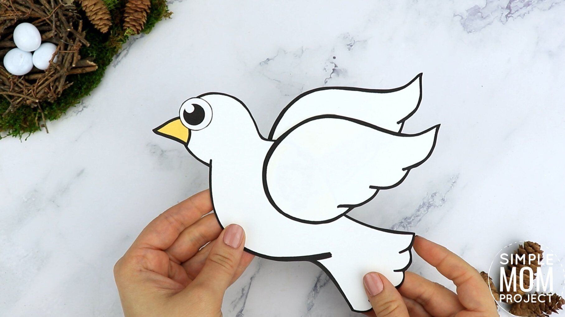 Free Printable Cut And Paste Dove Craft For Kids With Dove Template Simple Mom Project Free Printable Cut And Paste Dove Craft For Kids With Dove Template Simple Mom Project